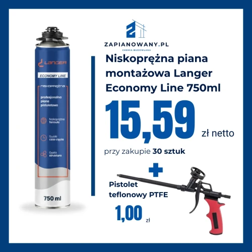 Zestawy z pistoletem teflonowym za złotówkę