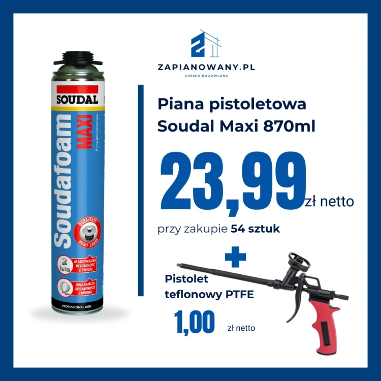 Zestaw 54x Soudal Maxi i pistolet teflonowy, 23,99.webp