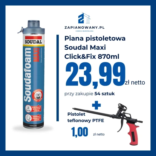 Zestaw 54 Soudal Maxi Click&Fix i pistolet teflonowy.webp