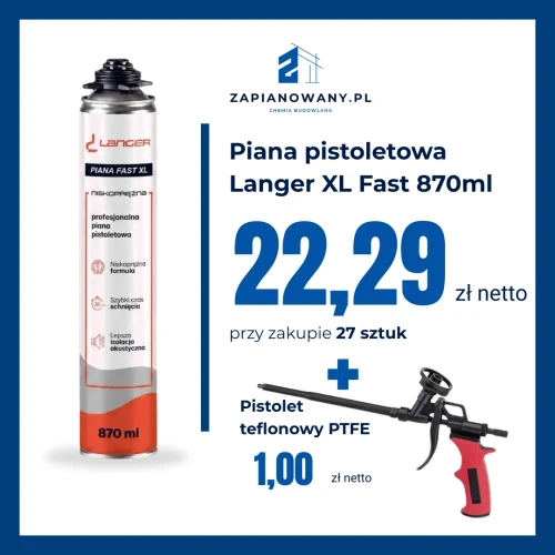 Zestaw Langer XL Fast 22,29 i pistolet teflonowy za złotówkę.webp